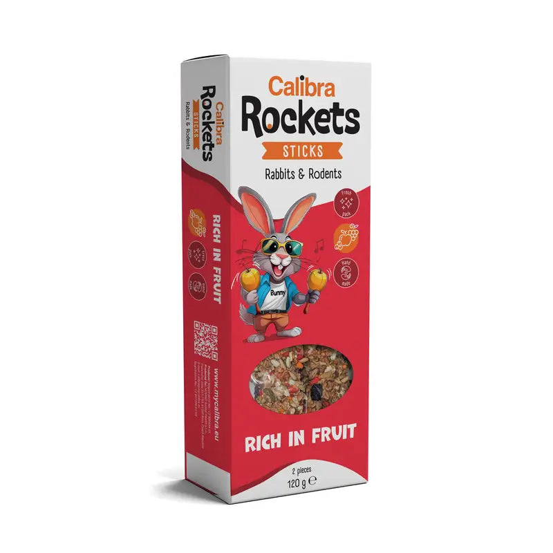 Calibra Calibra Rockets Sticks Rabbit – Rodent – Fruit 120g