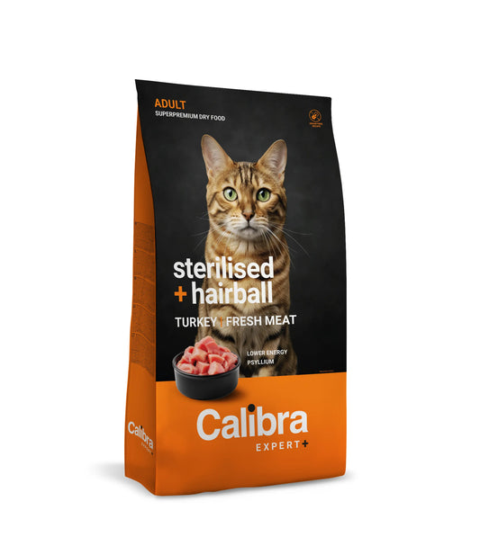 Calibra Cat Expert+ Adult Sterilised & Hairball Feed 6Kg