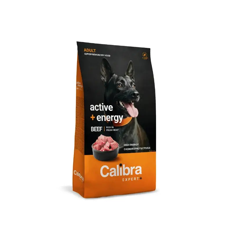Calibra Dog Expert+ Adult Active & Energy Beef Feed 750G