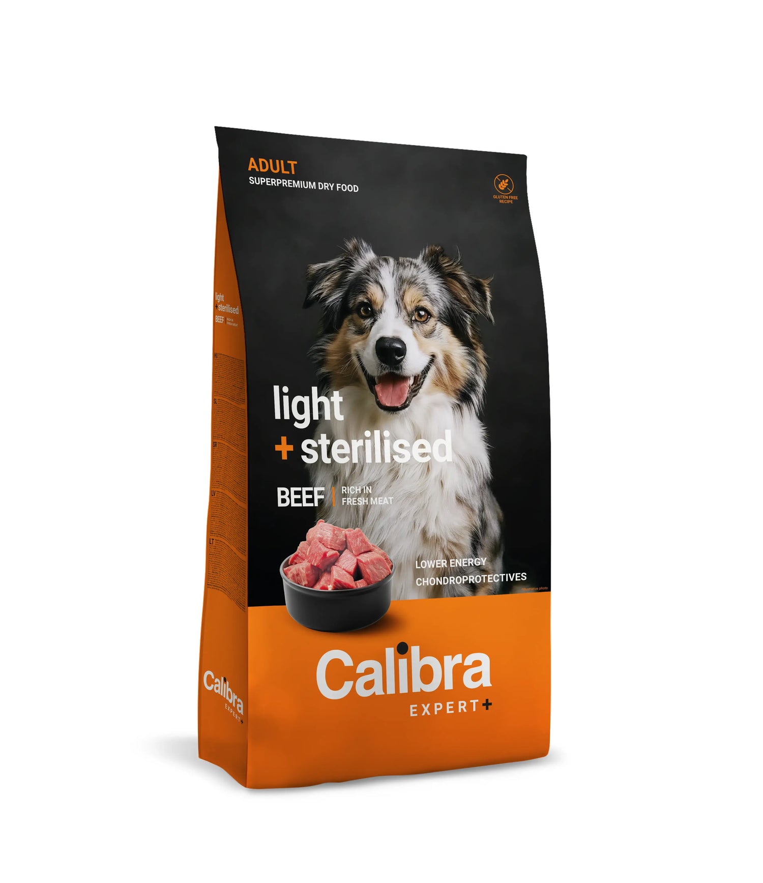 Calibra Dog Expert+ Adult Light & Sterilised Beef Feed 2Kg