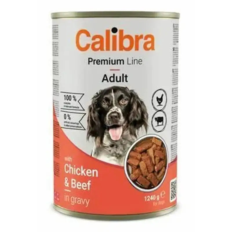 Calibra Dog6 Premium With Chicken & Beef 12X1240G Tin