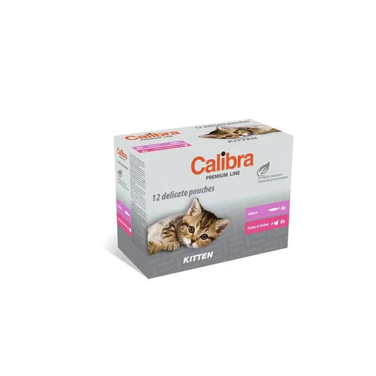 Calibra Cats Kitten Pouch Multipack 12X100Gr Box