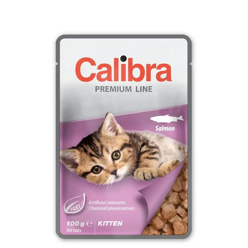 Calibra Cats Kitten Pouch Salmon 24X100Gr Box