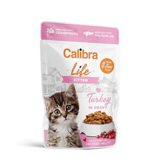 Calibra Cats Life Pouch Kitten Turkey In Sauce 28X85Gr