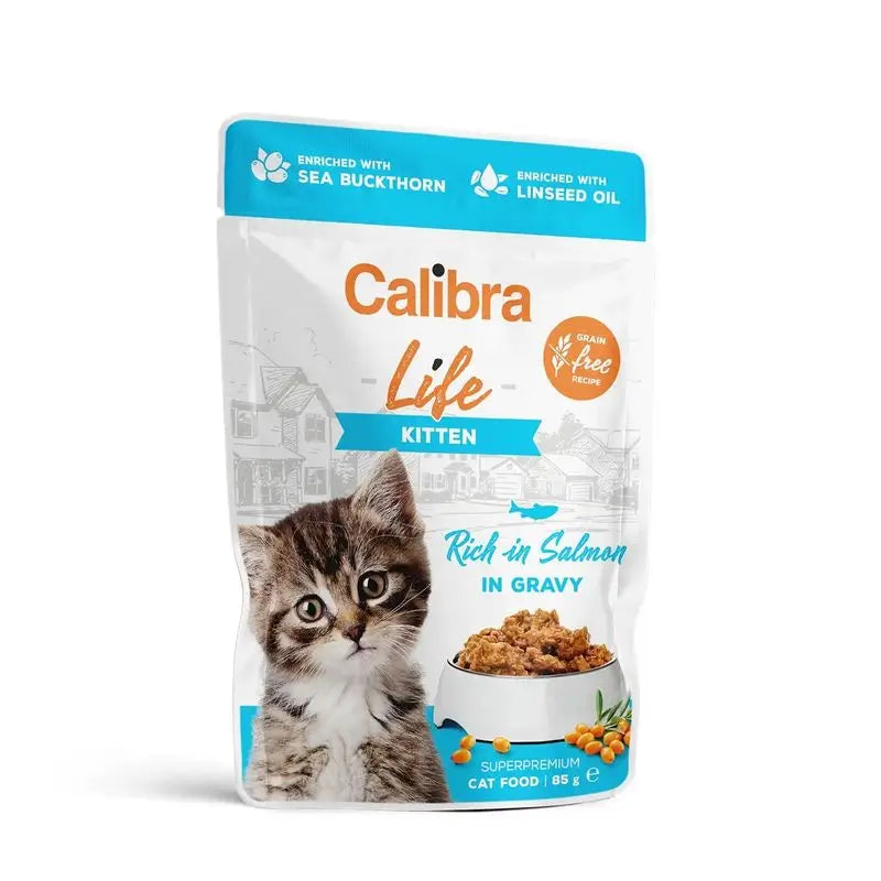 Calibra Cats Life Pouch Kitten Salmon In Sauce 28X85Gr
