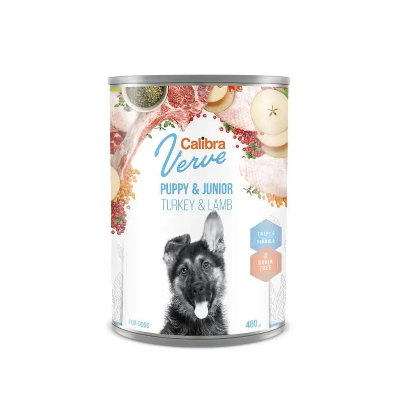Calibra Dogs Gf Verve Junior Turkey & Lamb Box 6X400Gr