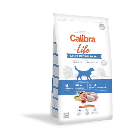 Calibra Dogs Life Adult Medium Breed Chicken 12Kg