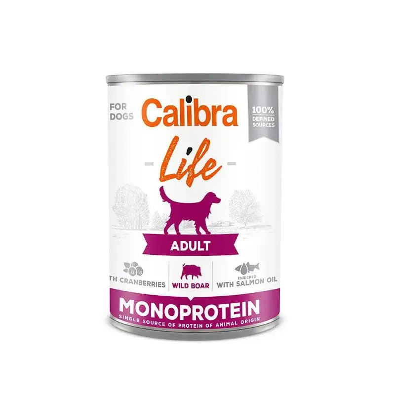 Calibra Dogs Life Adult Canned Wild Boar With Cranberries 6X400Gr