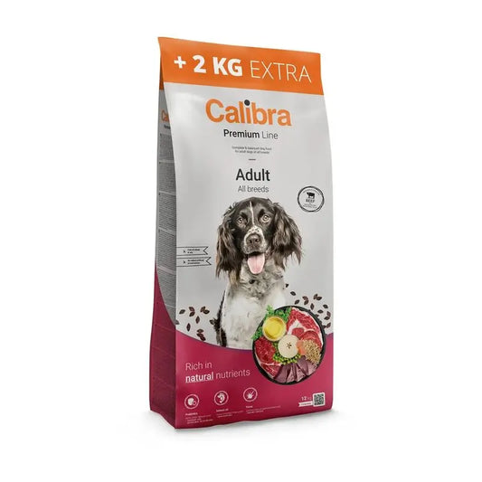 Calibra Dogs Premium Line Adult Beef 12+2Kg