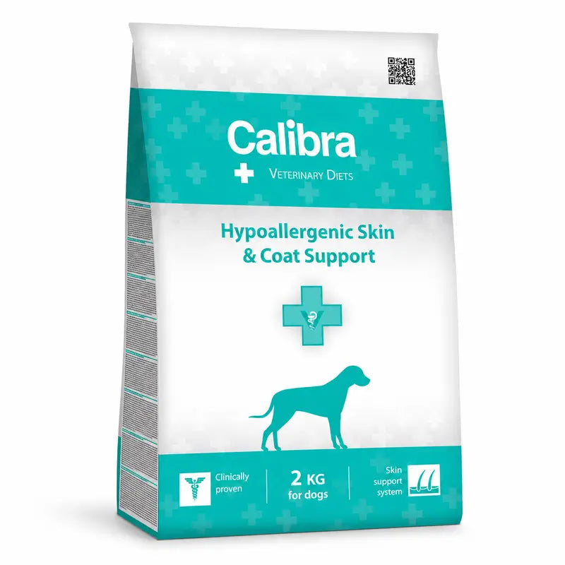 Calibra Vet Diet Dog Hypoallergenic Skin Coat Support Feed 2Kg