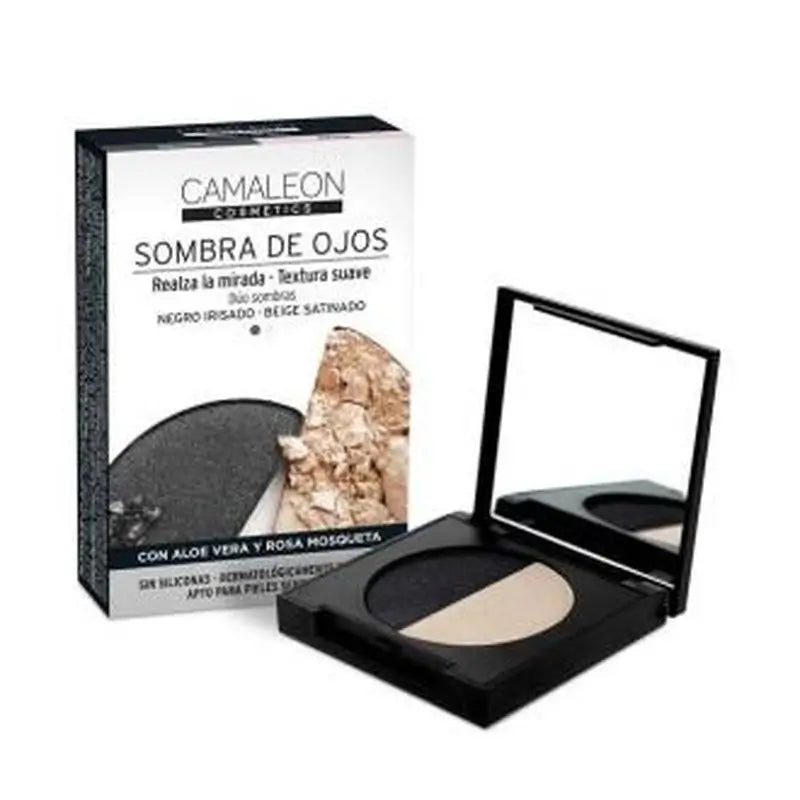 Camaleon Cosmetics Camaleon Eyeshadow Duo Black-Beige