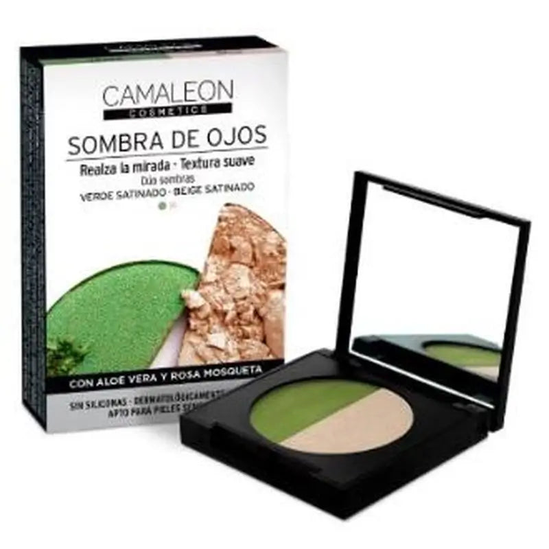 Camaleon Cosmetics Camaleon Green-Beige Duo Eyeshadow