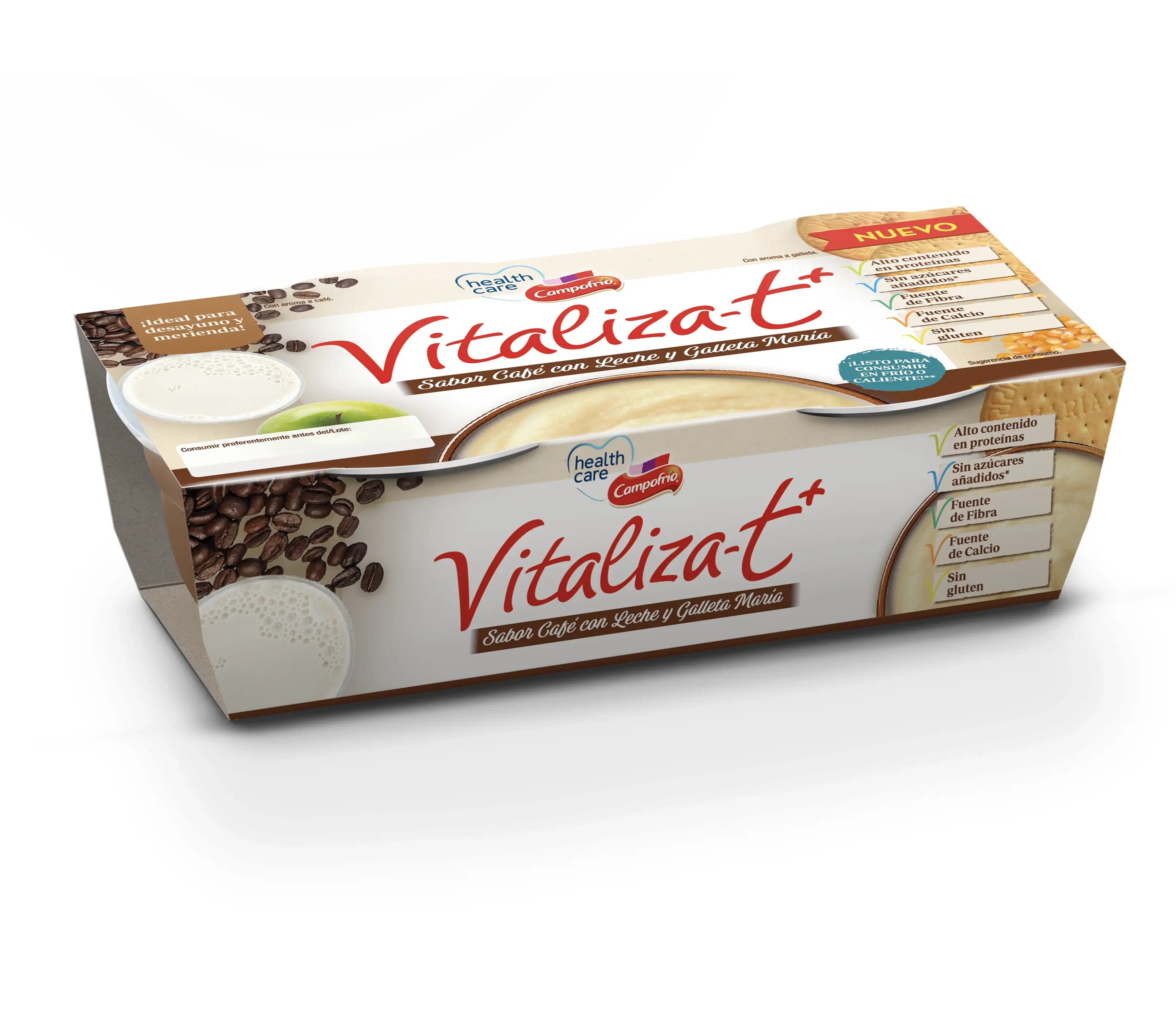 Campofrio Health Care Vitalizat+ Coffee and Biscuits, 6 x 130 g
