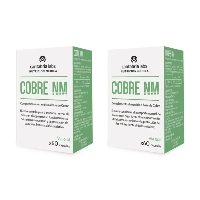 Cantabria Labs Medical Nutrition Copper Nm, 2X60 Capsules