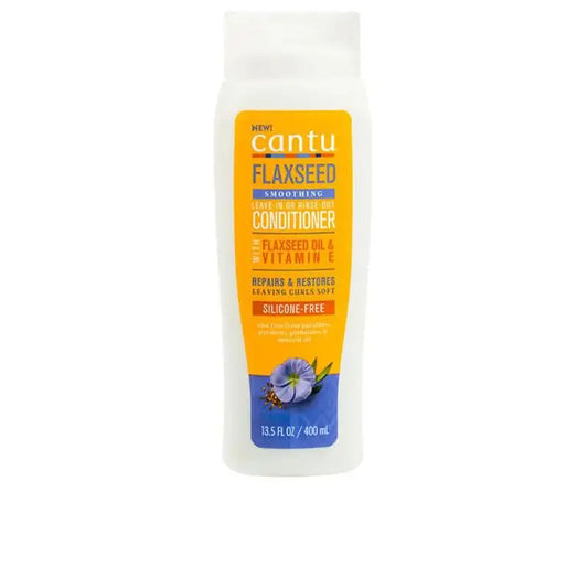 Cantu Flaxseed Smoothing Leave-In Or Rinse-Out Conditioner 400 Ml (With+Without Acl)