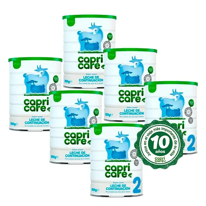 Capricare 2 Continuation Milks, Pack 6 X 800 Gr