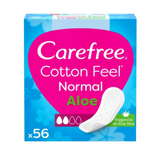 Carefree Cotton Feel Normal Aloe 56 pcs.