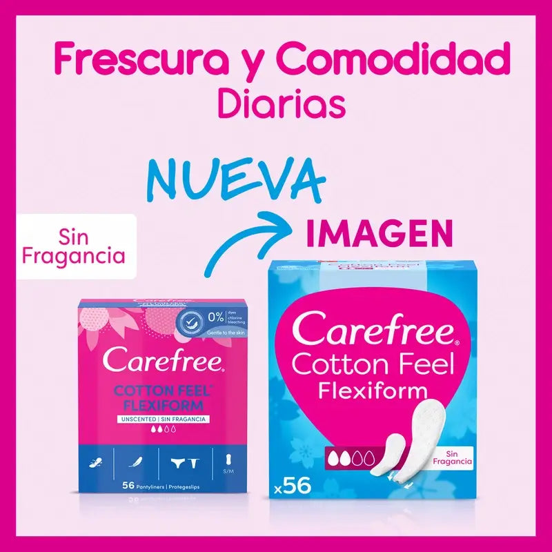Carefree Flexiform Fragrance-Free 56pcs