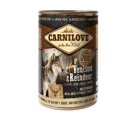 Carnilove Canine Adult Venison Reindeer Box 6X400Gr wet dog food