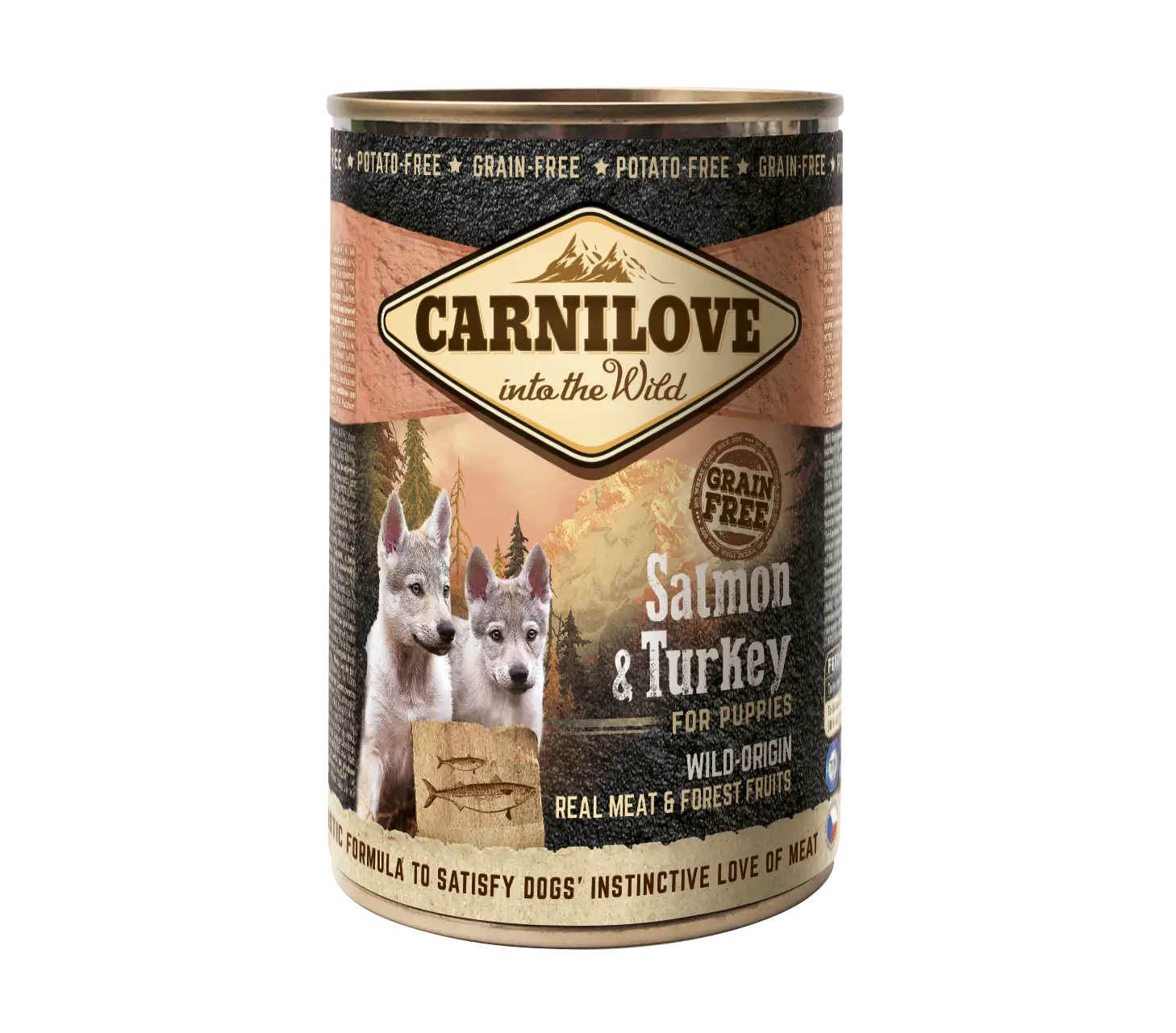 Carnilove Canine Puppy Salmon Turkey Box 6X400Gr wet dog food