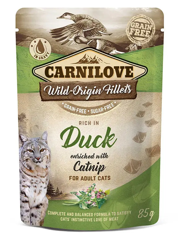 Carnilove Cat Pouch Duck 24X85Gr, wet food for cats