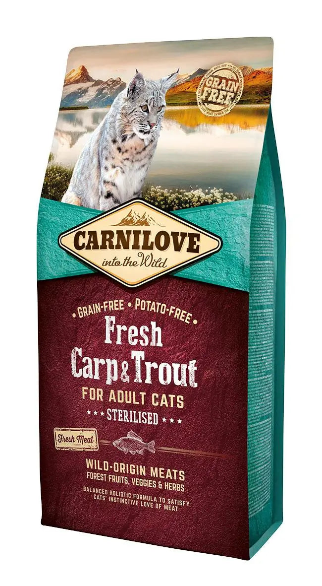 Carnilove Feline Adult Fresh Carp Trout 6Kg cat food