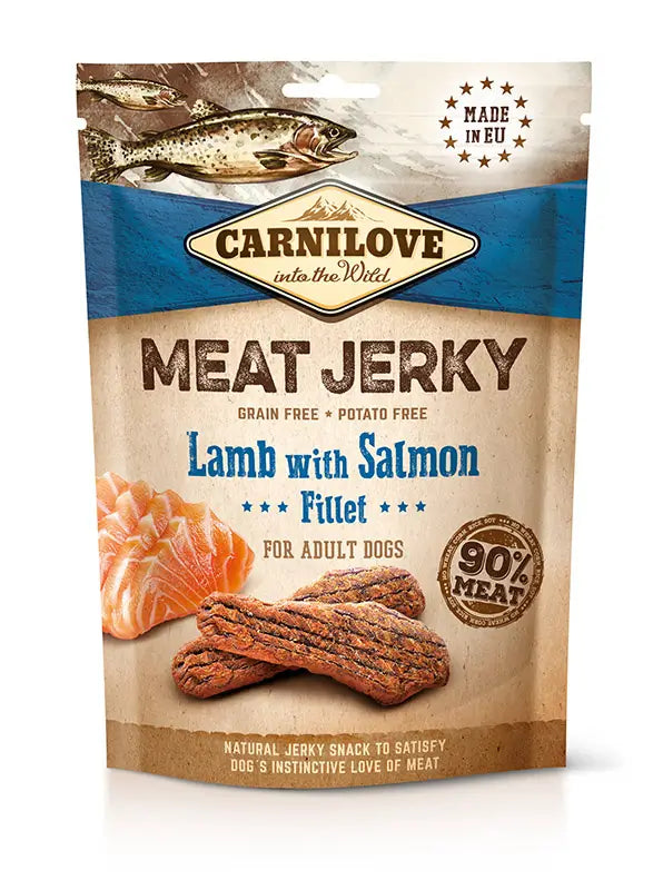 Carnilove Jerky Lamb & Salmon Fillets 12X100Gr snack for dogs