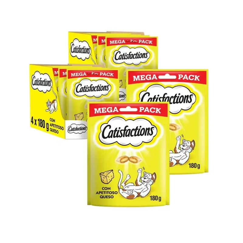 Catisfaction Megapack Cheese, Pack Of 2, 4X180Gr