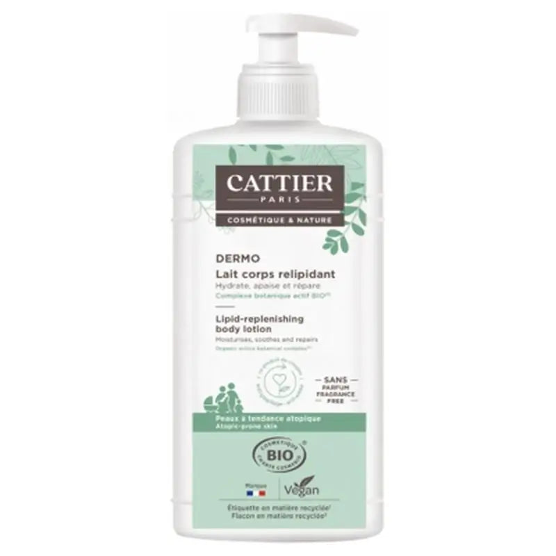 Cattier Dermo Relipidising Body Milk 500Ml Bio Vegan