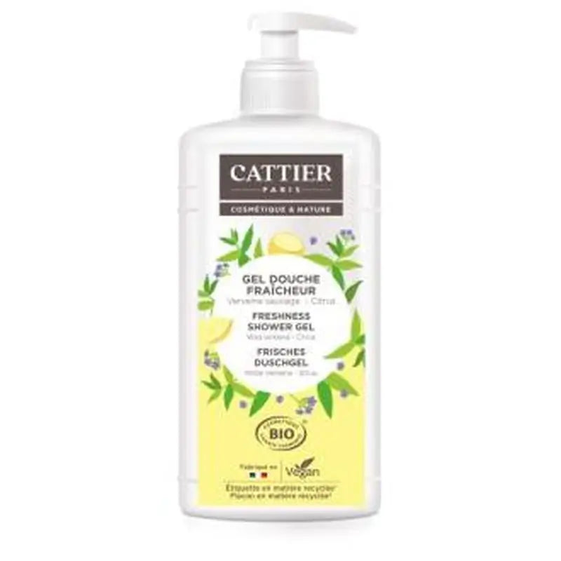 Cattier Verbena-Citrus Refreshing Shower Gel 887Ml.
