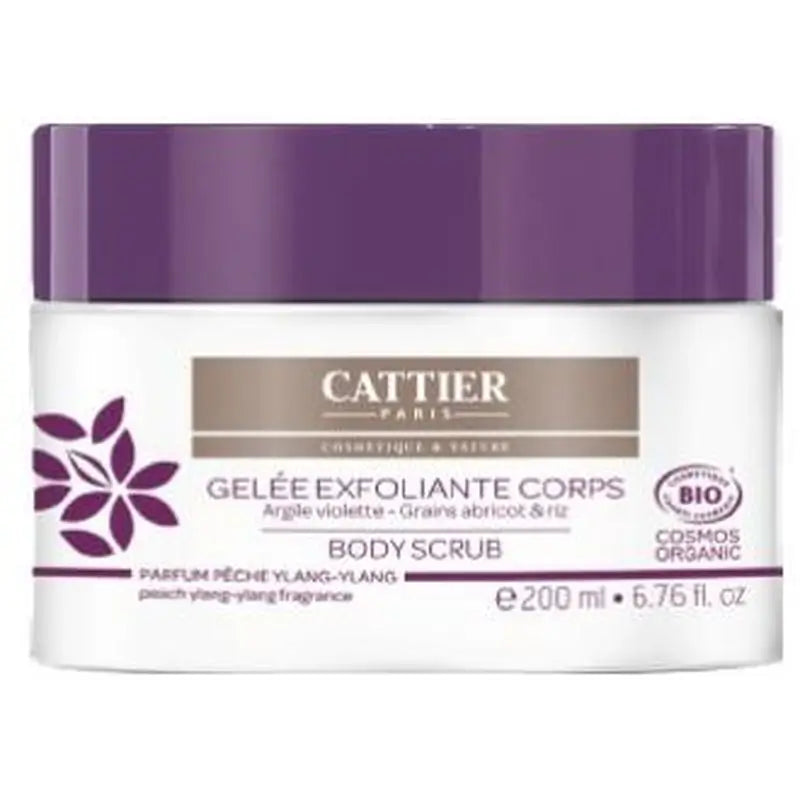 Cattier Exfoliating Body Gel Purple Clay 200Ml.