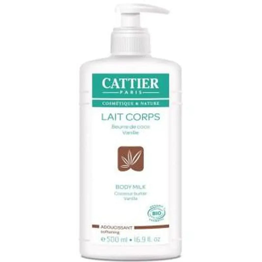 Cattier Soothing Moisturising Milk (Coconut-Vanilla) 500Ml.