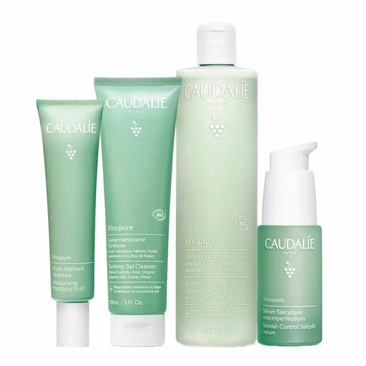 Caudalie Vinopure Anti-Acne Routine
