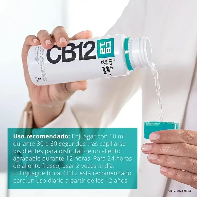 Cb12 Mild Mouthwash Mild Mint Flavoured Halitosis Mouthwash, 2X250 Ml