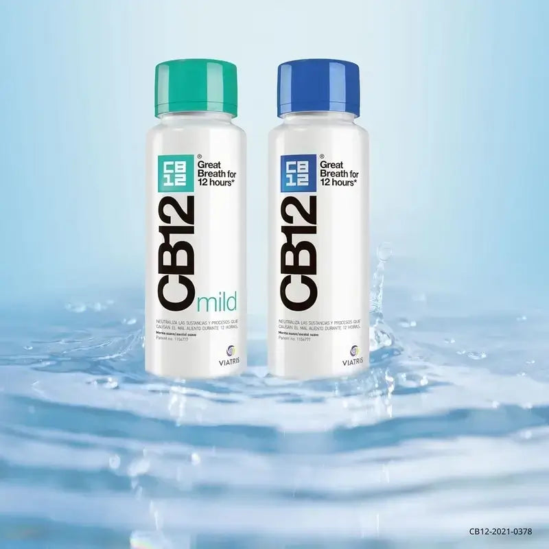 Cb12 Mild Mouthwash Mild Mint Flavoured Halitosis Mouthwash, 2X250 Ml