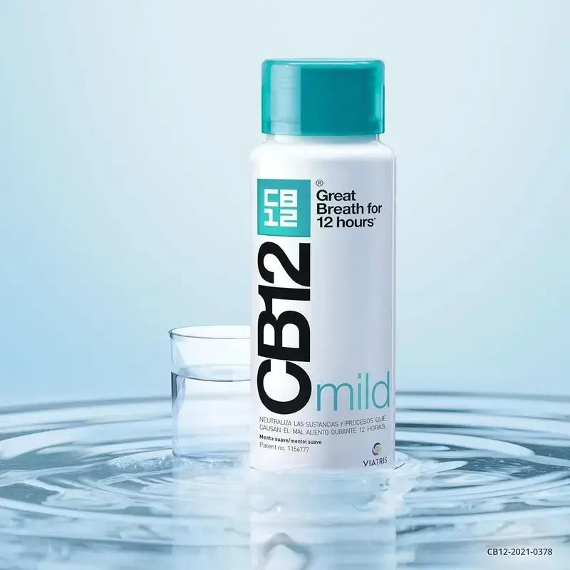 CB12 Mild Mild Mild Mint Flavoured Halitosis Mouthwash, 250ml