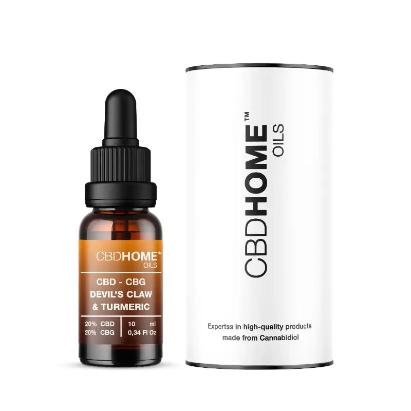 CBD HOME CBD Oil 20% + CBG 20% + Harpagophytum + Turmeric, 10 ml