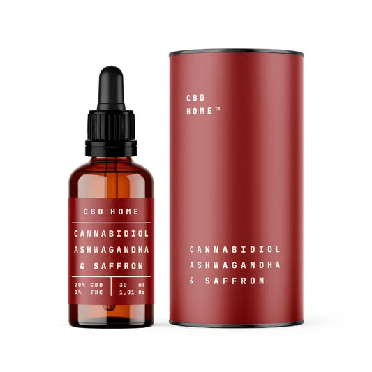 CBD Home CBD Oil 20% with Ashwagandha + Saffron, 30 ml
