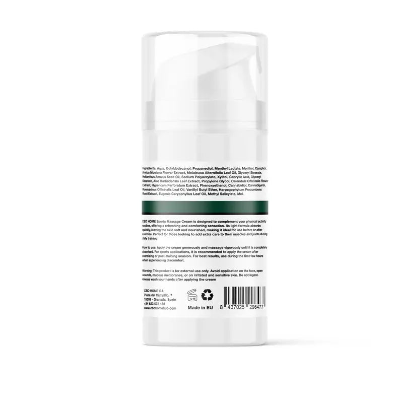Cbd Home Sports Cbd + Cbg Forte Cream, 100 ml