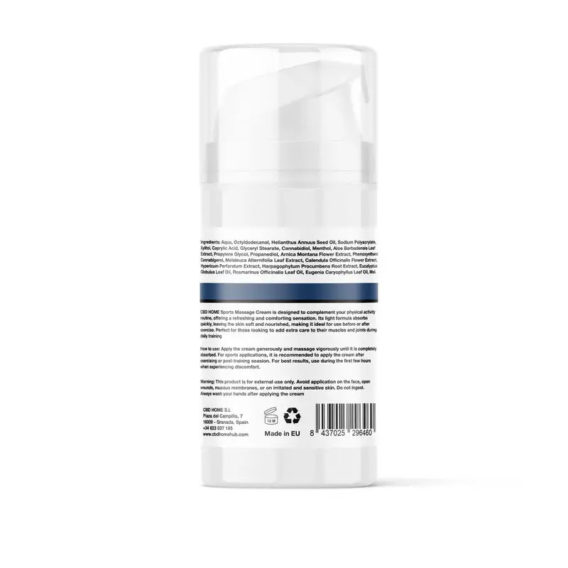 Cbd Home Sports Cold Cream Cbd + Cbg, 100 ml