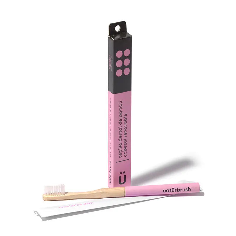 Naturbrush Adult Brush Pink Headless Md