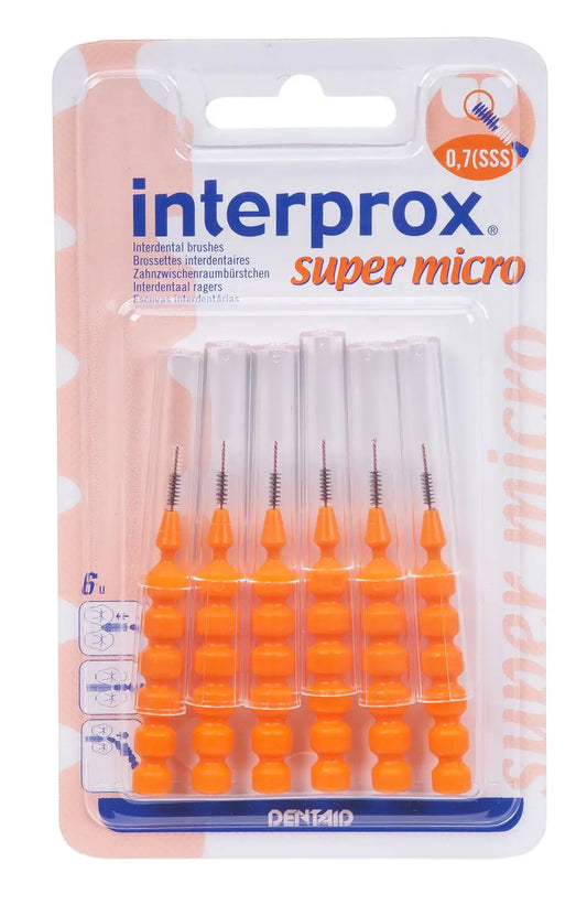 Interprox Interproximal Super Micro Toothbrush 6 pieces