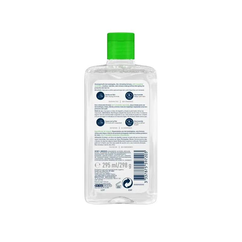 CeraVe Cleansing Micellar Cleansing Water, 295 ml