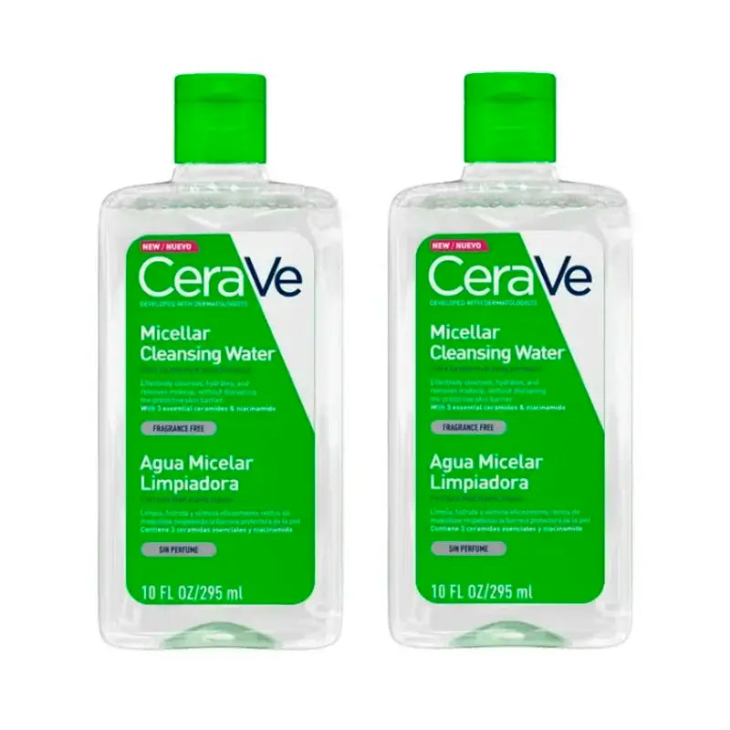 CeraVe Micellar Cleansing Water, Pack 2 x 295 ml