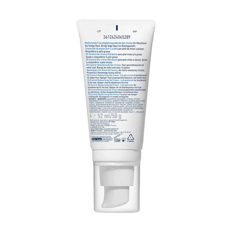 CeraVe Oil Control Moisturising Cream Gel, 52 ml