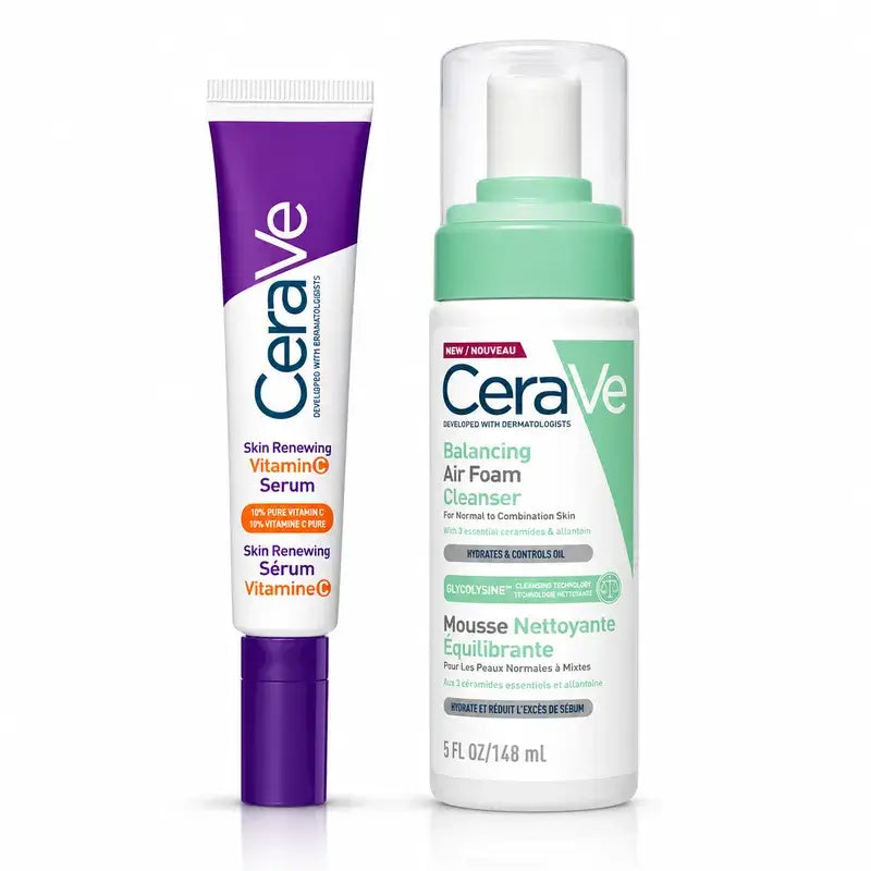Cerave Cerave Vitamin C Serum 30 Ml + Air Foam Cleanser 148 Ml