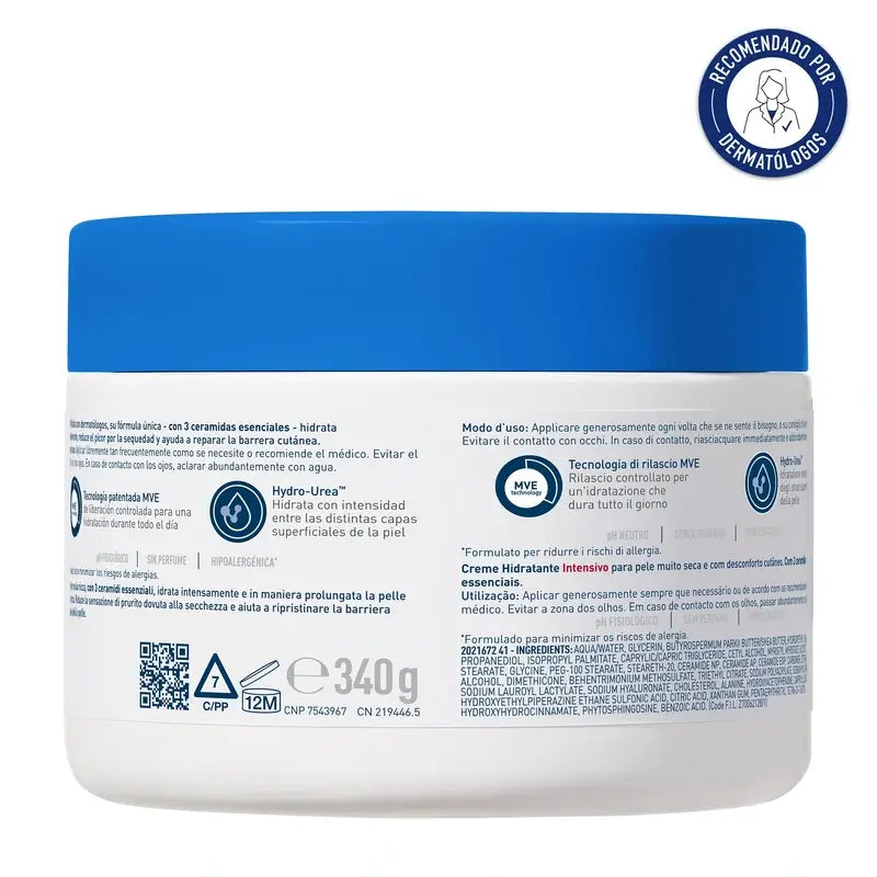 Cerave Intensive Moisturising Cream 5% Hydro-Urea, 340 g
