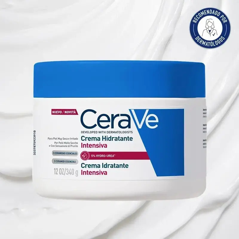 Cerave Intensive Moisturising Cream 5% Hydro-Urea, Pack 2 x 340 g