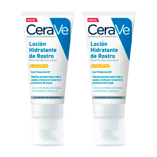Cerave Duplo Facial Moisturising Lotion Spf 50, 2X52 Ml