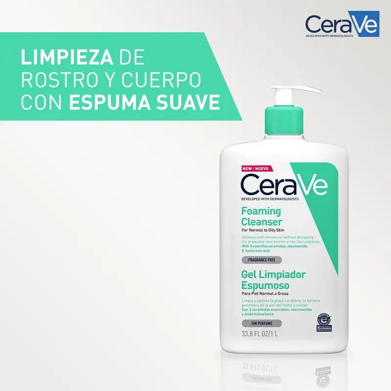 CeraVe Foaming Cleansing Gel, 1l